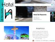Tablet Screenshot of hotelsolnascentearapiraca.com.br